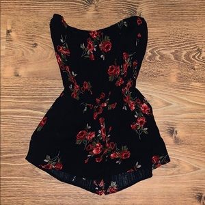 Flowered romper